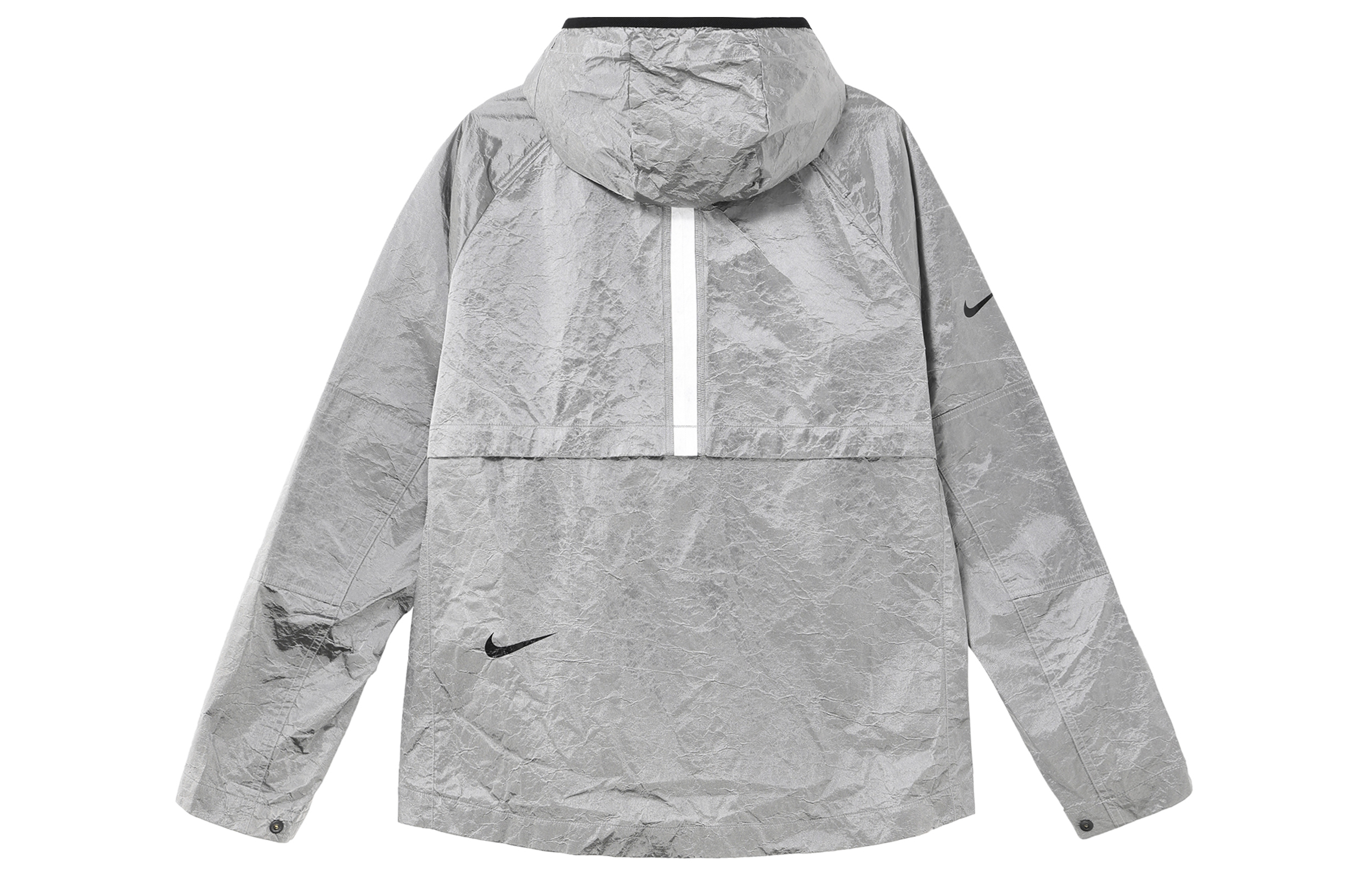 Мужская куртка Nike (серебряная) — фото 2