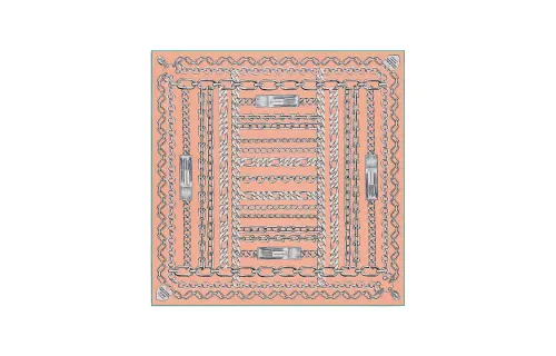 TIFFANY & CO. Silk Scarves Women's Pink