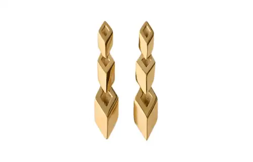 Burberry Gold Plated Earrings Women's Gold
