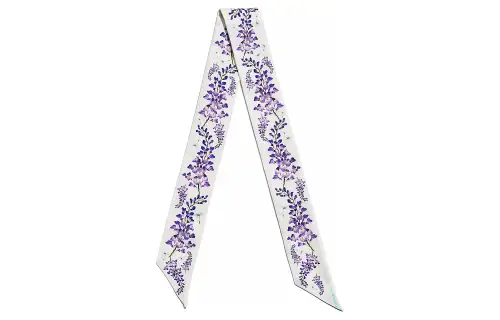 TIFFANY & CO. Printed Pattern Scarves Women's White