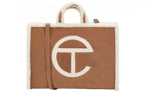 UGG Shearling Tote Bag, Shopping Bag, Handbag Large Women's Chestnut