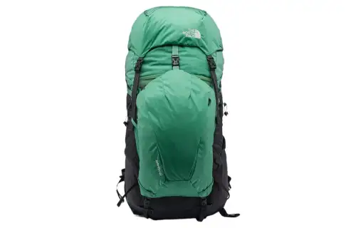 THE NORTH FACE 65L Backpack Outdoor Bag Waterproof Fabric Green Unisex