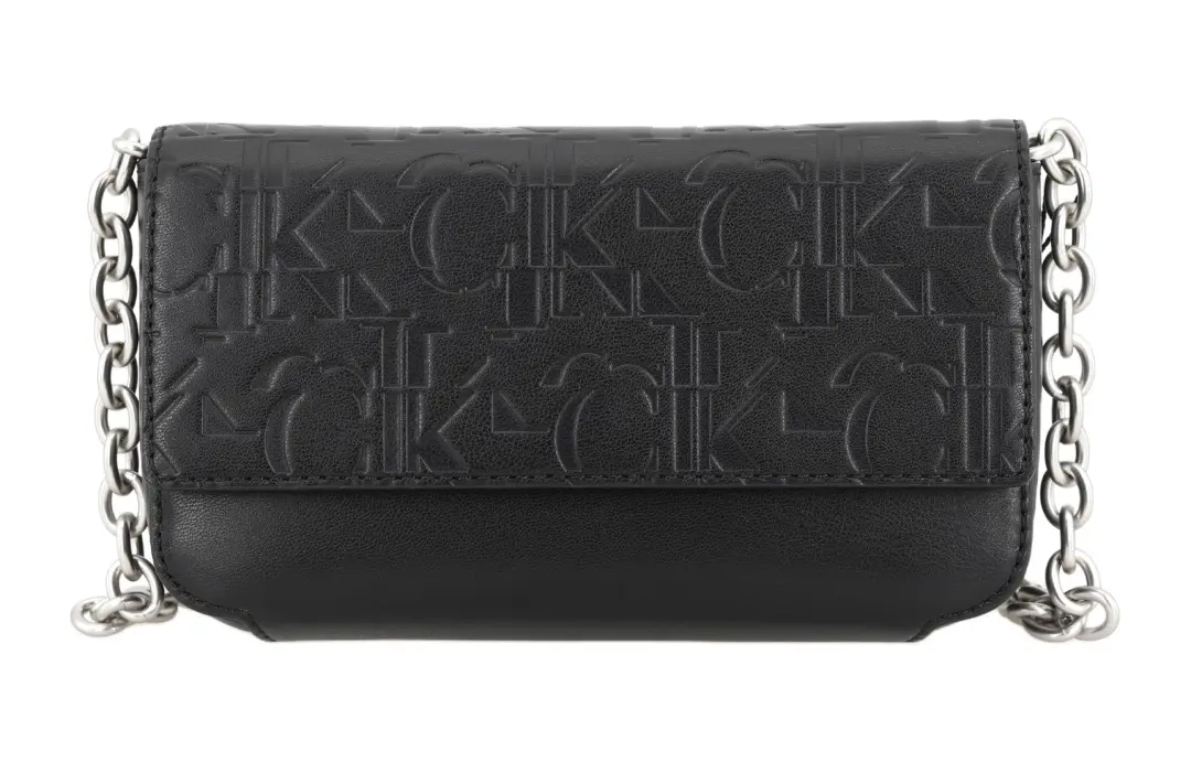 CALVIN KLEIN Synthetic Material Cell Phone Pouch Shoulder Bag Medium Women's Black
