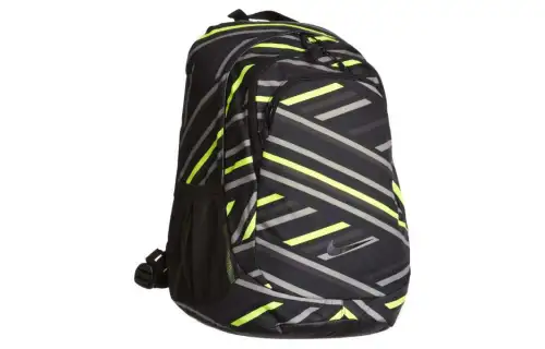 Nike Polyester Backpack Unisex Black & Yellow Green