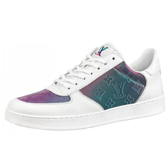 LOUIS VUITTON Rivoli Sneakers 'White With Shell Shine Monogram'