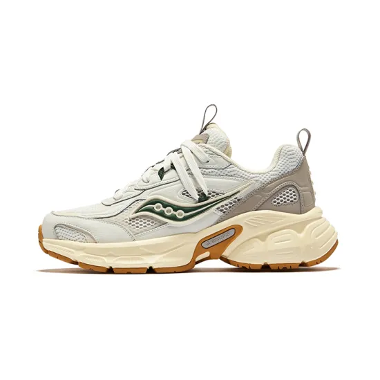 Saucony 2K CAVALRY Running Shoes Unisex Low-Top White Gray Green