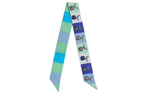 TIFFANY & CO. Patterned Print Scarves Women's Blue