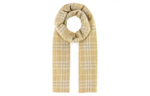 Burberry Cashmere Knit Scarves Men's Brown
