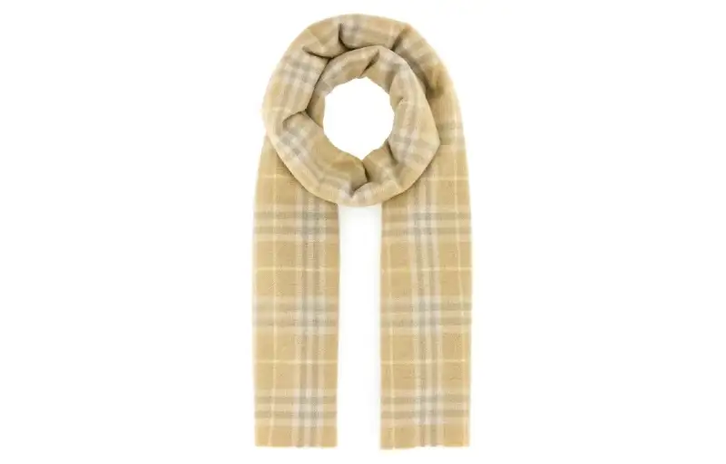 Burberry Cashmere Knit Scarves Men's Brown