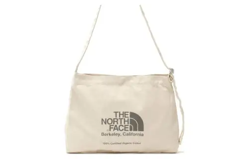 THE NORTH FACE 10L Reusable Bag Crossbody Bag Outdoor Bag Organic Cotton Gray Unisex