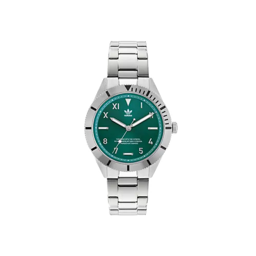 Adidas Originals Wrist Watches Quartz Movement Stainless Steel Strap 41mm Green Dial Unisex ['50', 149262]m Waterproof