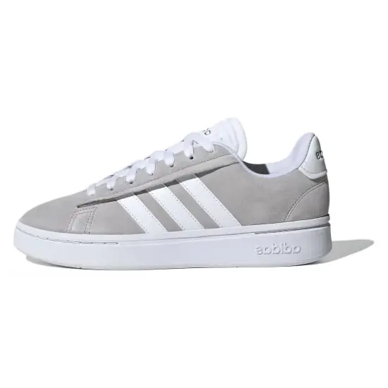 Adidas Neo Grand Court Alpha Grey Cloud White Silver Metallic Women's