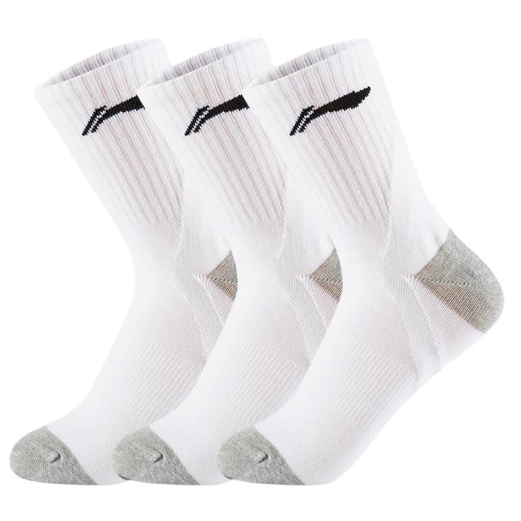 Li Ning Crew Socks Unisex 3 Pack