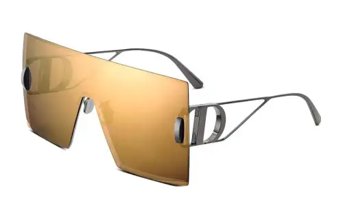DIOR Irregular Shape Sunglasses Unisex Yellow