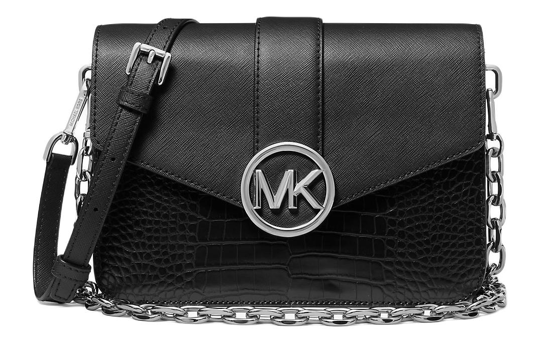 Женская сумка MICHAEL KORS MK Carmen Logo (черная)