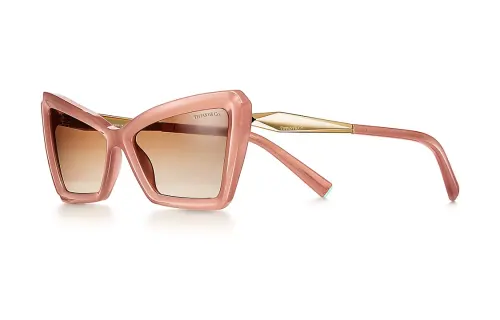TIFFANY & CO. Acetate Cat Eye Sunglasses Women's Pink