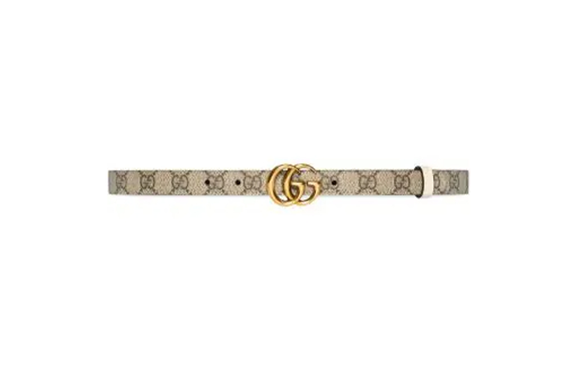 Женский ремень Gucci GG Marmont (белый)