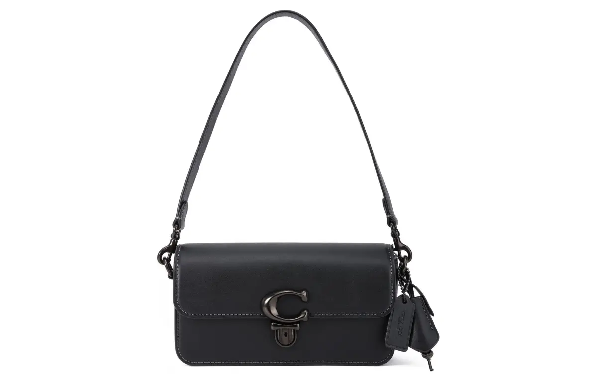 COACH Studio Cow Leather Portable Crossbody Bag, Shoulder Bag Women's Black