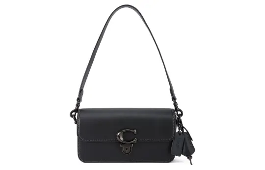 COACH Studio Cow Leather Portable Crossbody Bag, Shoulder Bag Women's Black