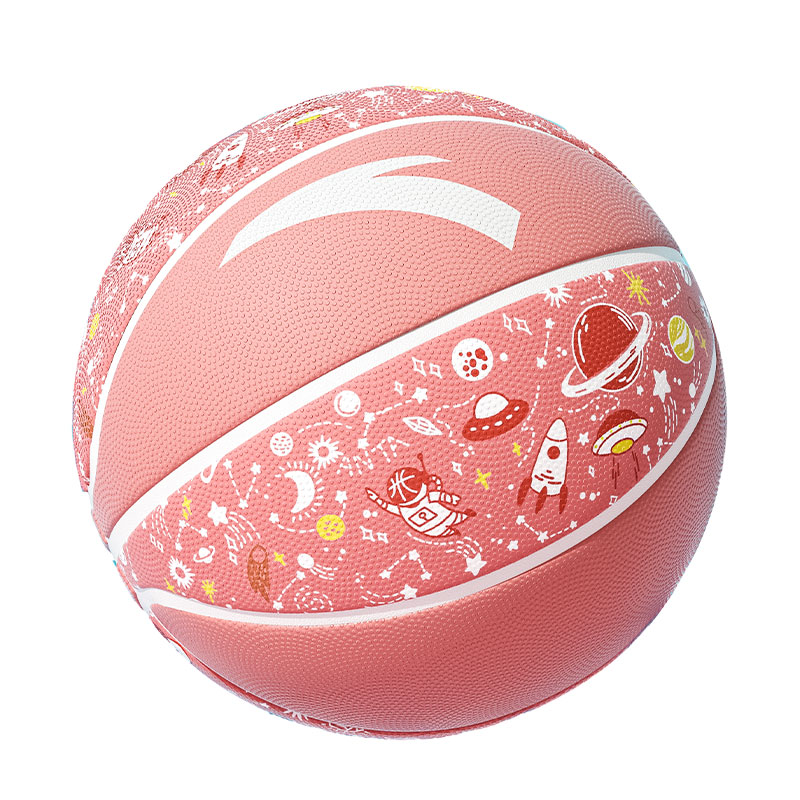 Anta Rubber Basketball Pink Size 5 Training Competition