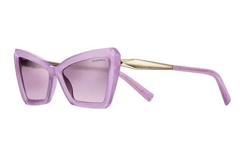 TIFFANY & CO. Irregular Shape Sunglasses Women's Purple