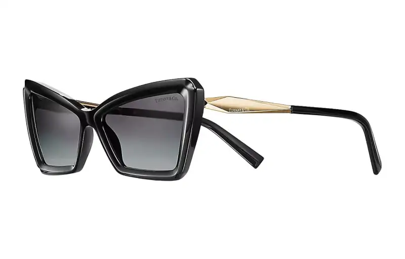 TIFFANY & CO. Acetate Butterfly Sunglasses Women's Black