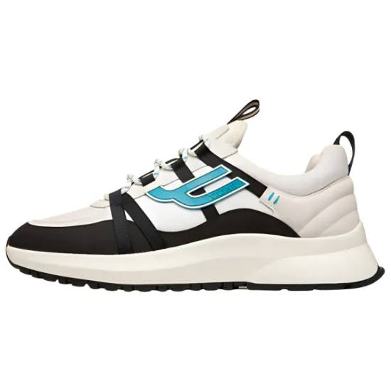 BALLY Casual Shoes Men Low-Top White Black Blue