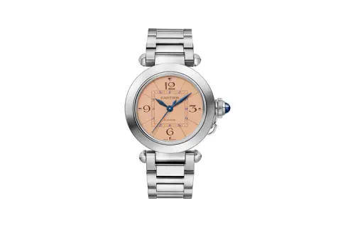 CARTIER PASHA DE Automatic Mechanical Movement 100m Waterproof Women's Watch 35mm Coffee Watch Dial