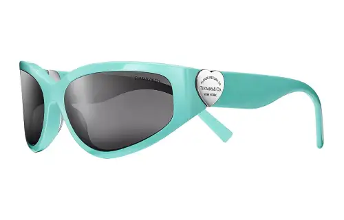 TIFFANY & CO. Irregular Shape Sunglasses Women's Blue