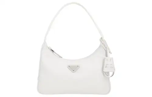 PRADA Re Edition Fabric Handbag, Shoulder Bag Women's White