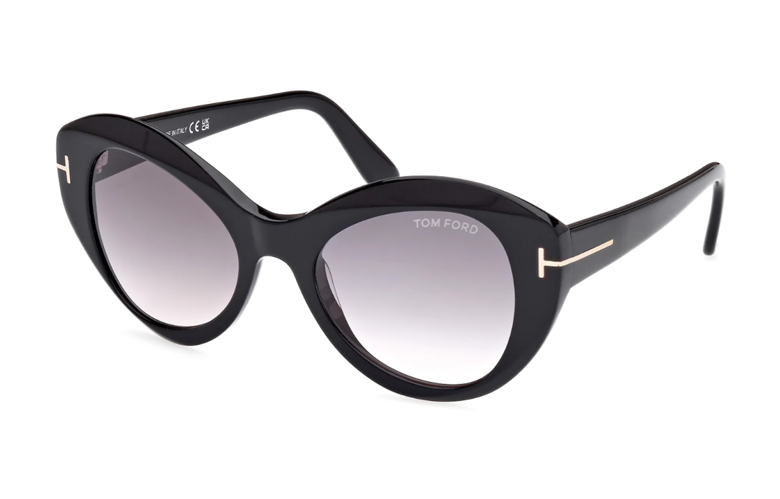 Мужские очки TOM FORD T-Logo (черные)