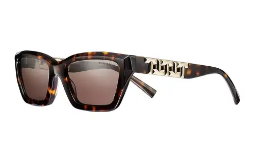 TIFFANY & CO. Square Sunglasses Unisex Tortoiseshell
