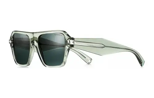 TIFFANY & CO. Acetate Rectangular Sunglasses Women's Green
