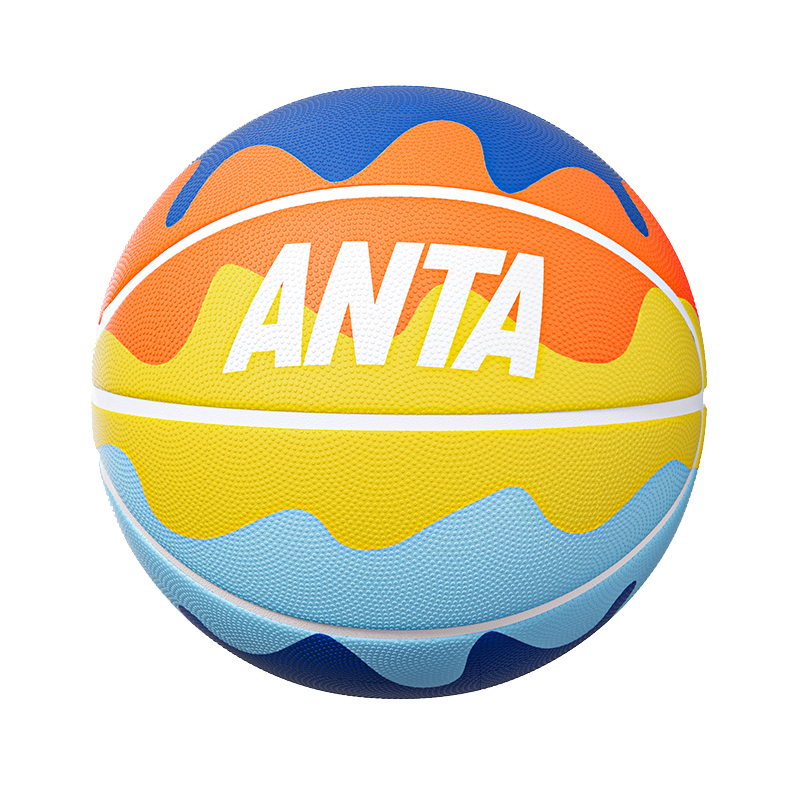 Anta Rubber Basketball Colorful Egg Blue Size 7 Competition Training