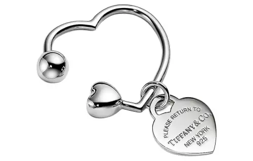 Tiffany & CO. 2000-2020 oval-tag keyring