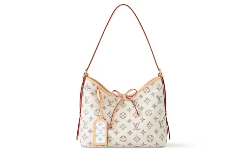 LOUIS VUITTON Carryall Leather Shopping Bag, Portable, One Shoulder Tote Small Women's