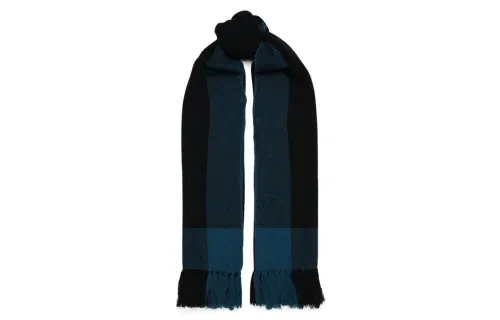 Loro Piana Knit Scarves Women's Dark Blue