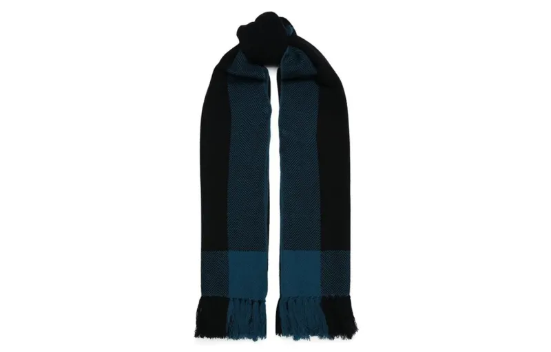 Loro Piana Knit Scarves Women's Dark Blue