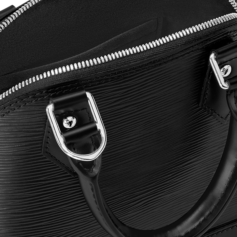 Женская сумка Louis Vuitton Alma BB (черная) — фото 5