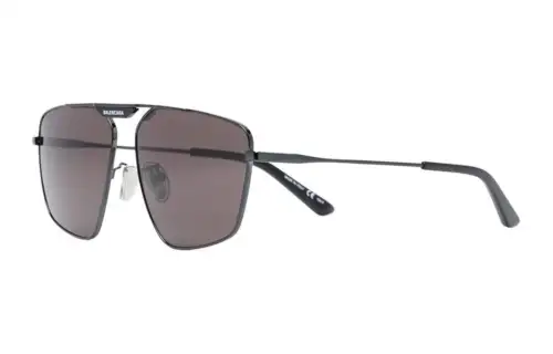 Balenciaga Metal Aviator Sunglasses Men's Black