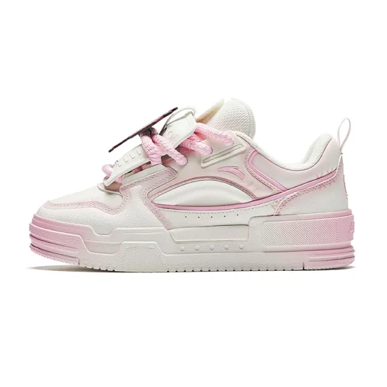 Pop Mart X ANTA Casual Shoes Women's Low-Top White Pink