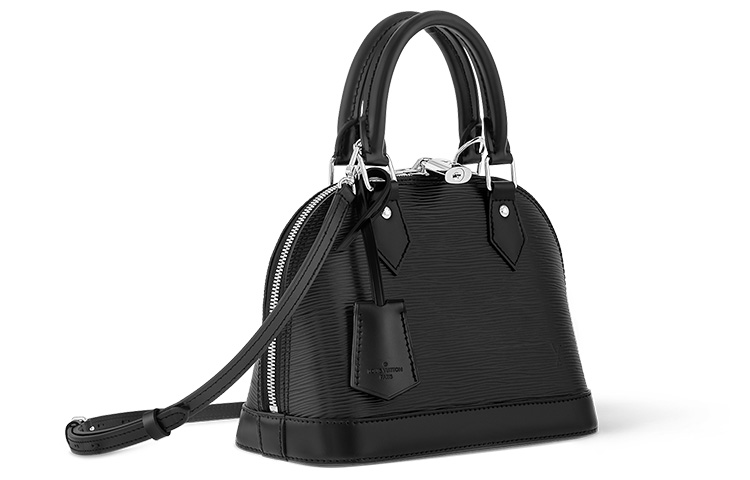 Женская сумка Louis Vuitton Alma BB (черная) — фото 2