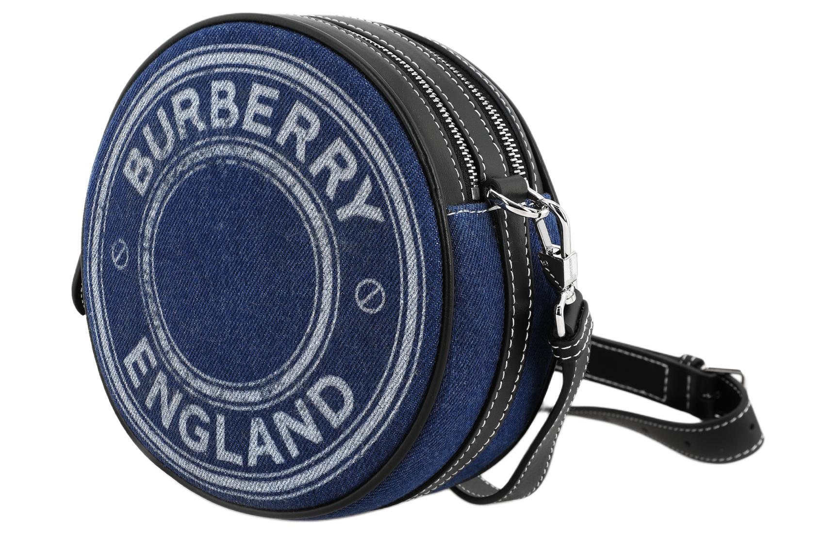 Женская сумка Burberry Louise- logo (синяя) — фото 2