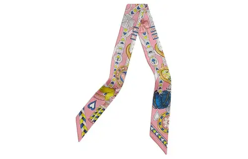 HERMES Sweet's Saddle Equipment Scarves Women's Pink