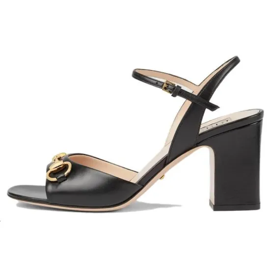 GUCCI 85mm Horsebit Leather Pumps