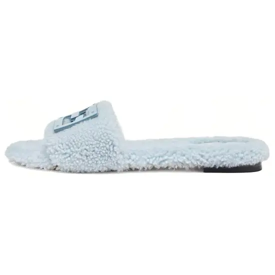 FENDI Baguette Slide Slippers Women's Blue