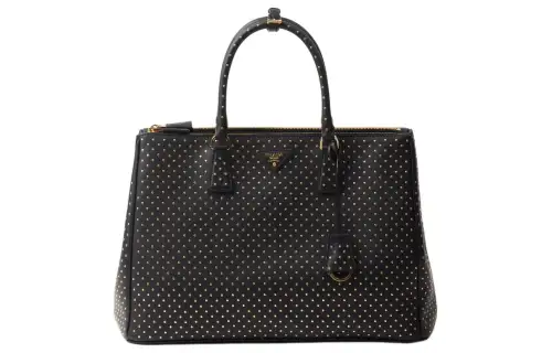PRADA Leather Shoulder Bag, Crossbody Bag, Handbag Extra Large Women's Black