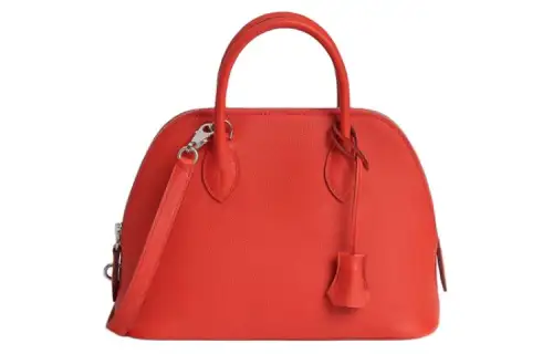 HERMES Bolide Evercolor Calfskin Bowling Bag, Shoulder Bag, Crossbody Bag, Handbag Women's Orange