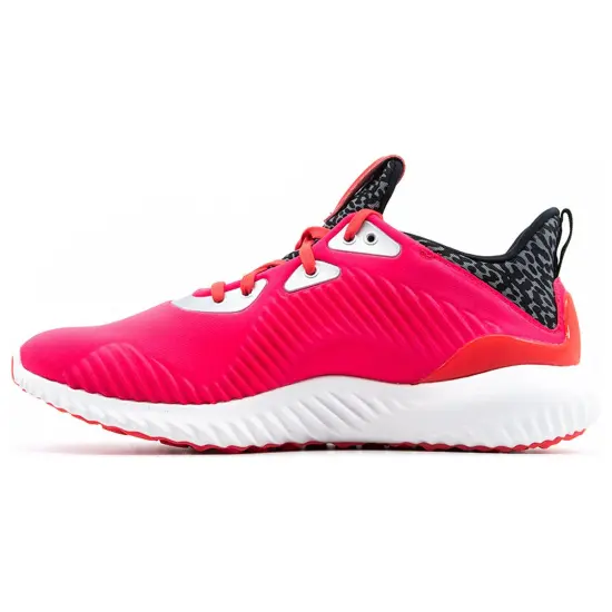 Adidas AlphaBounce Running Shoes Women's Low-Top Red Black