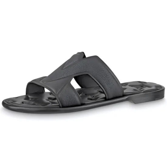 LOUIS VUITTON Oasis Slide Slippers Men Black